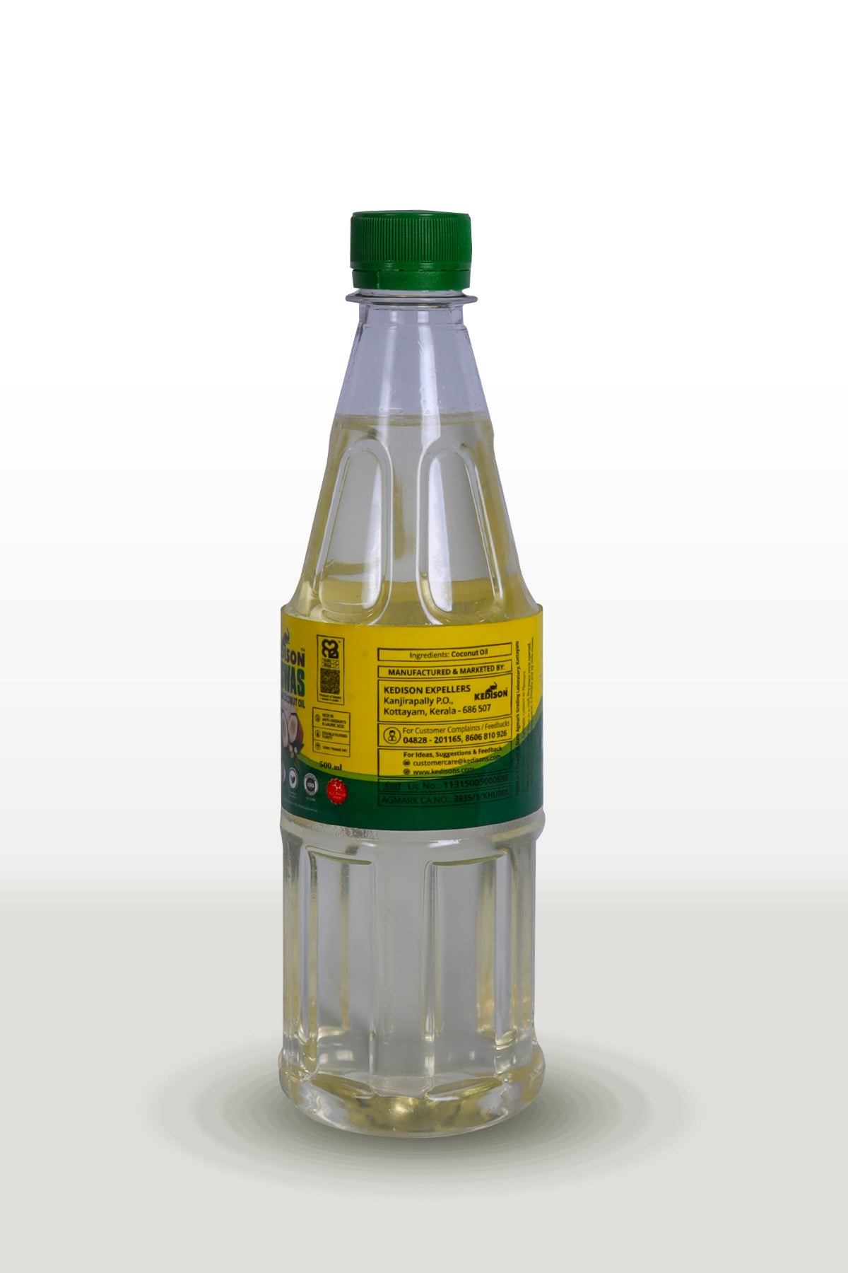 500ML Kedison Viswas Coconut Oil - Virgin, Organic, Cold Pressed, Chem-Free - Kedisons