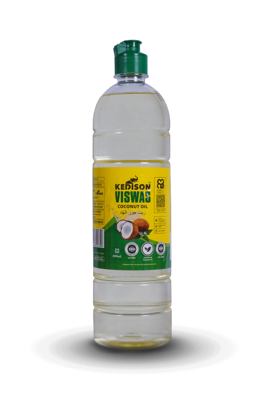 890ML Kedison Viswas Coconut Oil - Virgin, Organic, Chem-Free - Kedisons