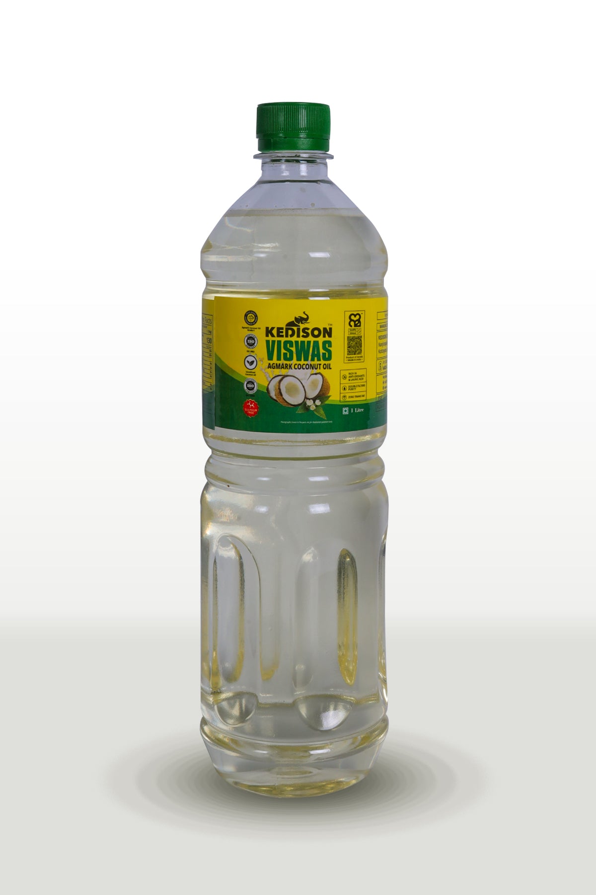 1L Kedison Viswas Coconut Oil - Virgin, Organic, Chem-Free - Kedisons