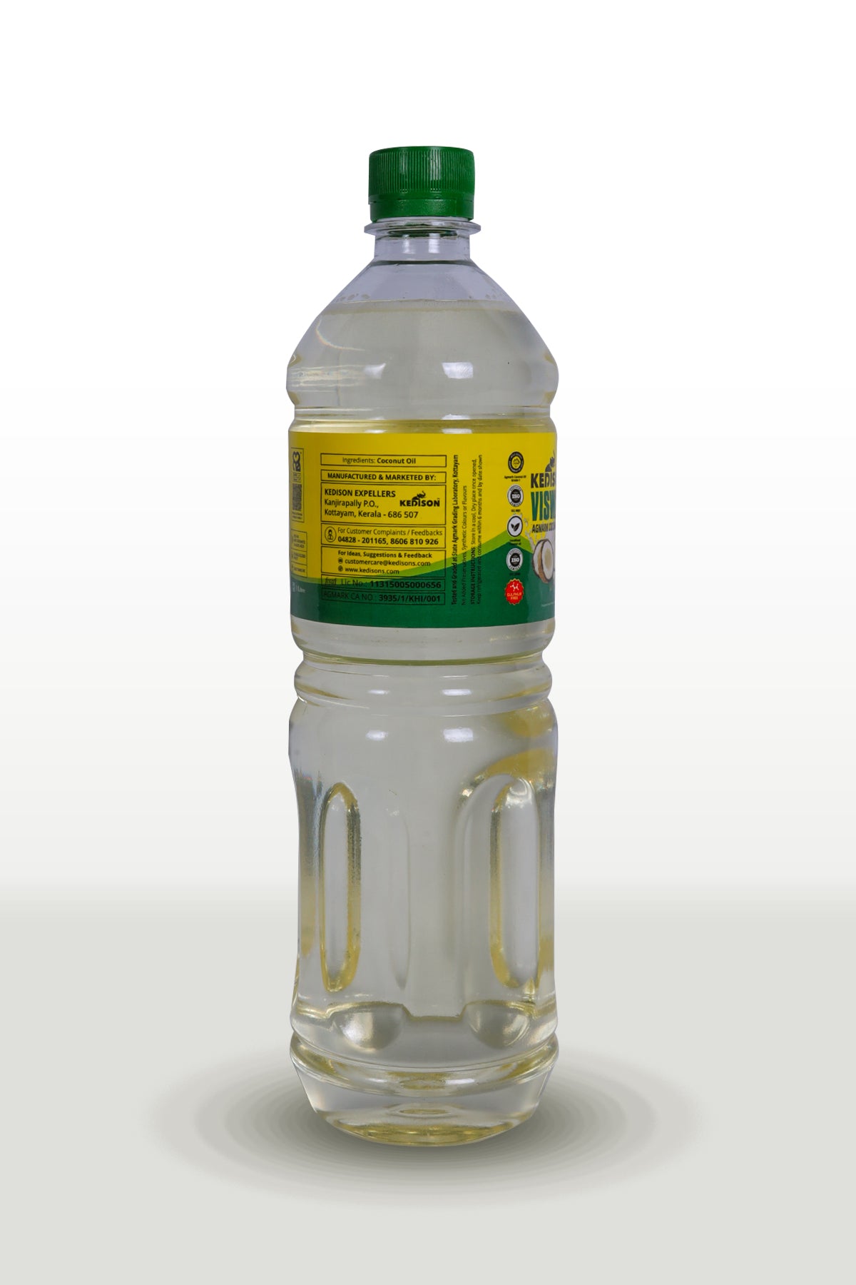 1L Kedison Viswas Coconut Oil - Virgin, Organic, Chem-Free - Kedisons