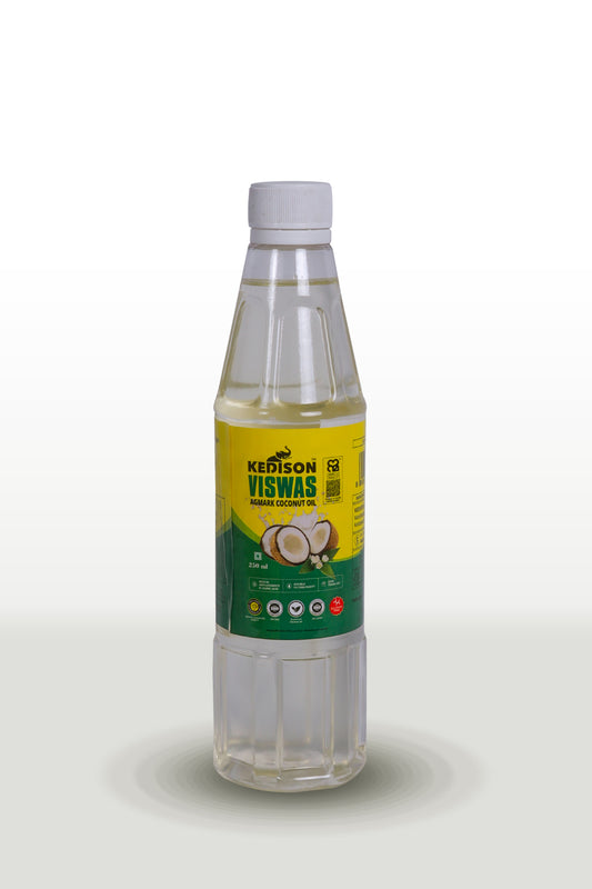 250ML Kedison Viswas Coconut Oil - Virgin, Organic, Chem-Free - Kedisons
